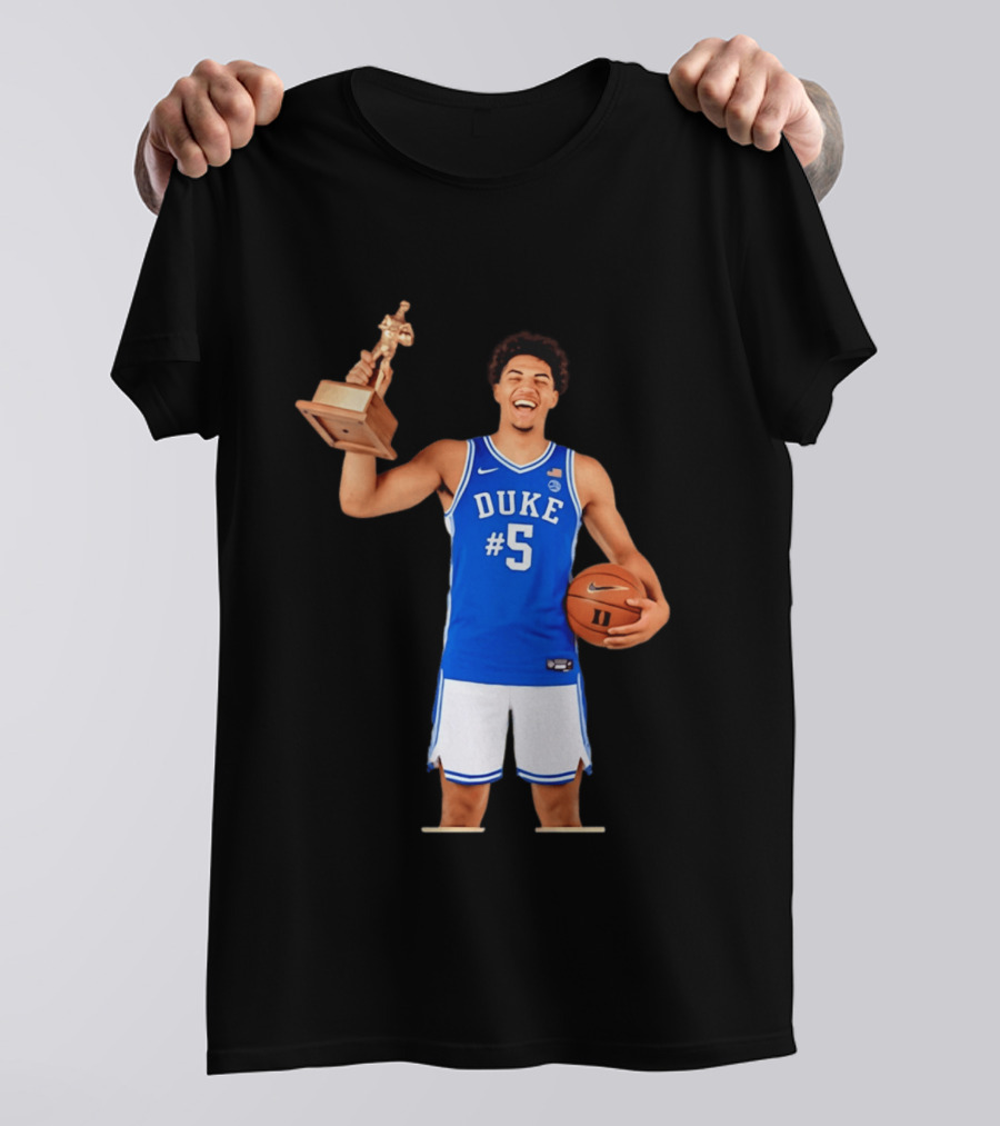 Duke Basketball #5 Cameron Boozer Naismith Men's College Player Of The Year 2026 T-Shirt