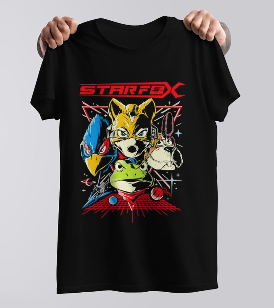 Star Fox The Final Mission V2 Fox McCloud Falco Lombardi Slippy Toad Gaming T-Shirt