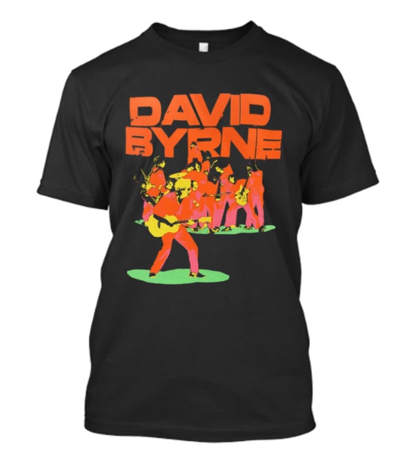 David Byrne Colorful Psychedelic Performance T-Shirt