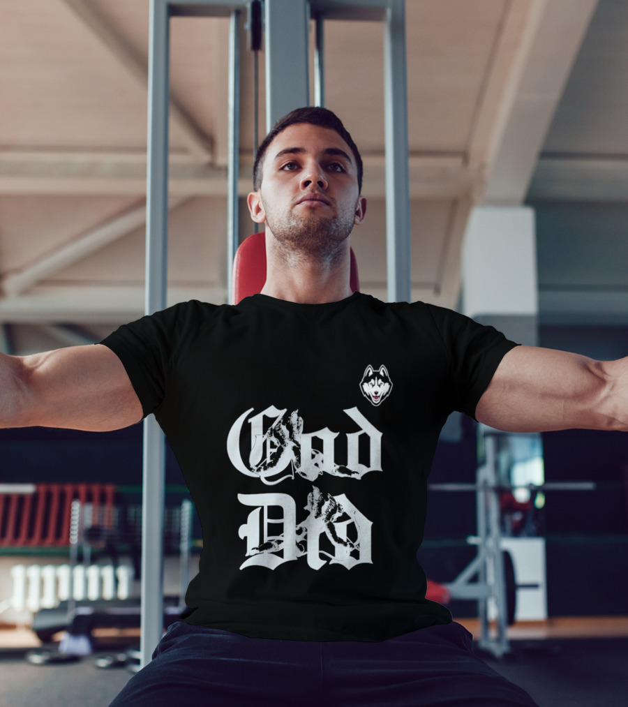 UConn Huskies 2026 God Did Huskies Head T-Shirt