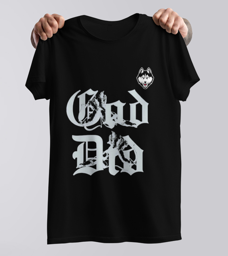 UConn Huskies 2026 God Did Huskies Head T-Shirt