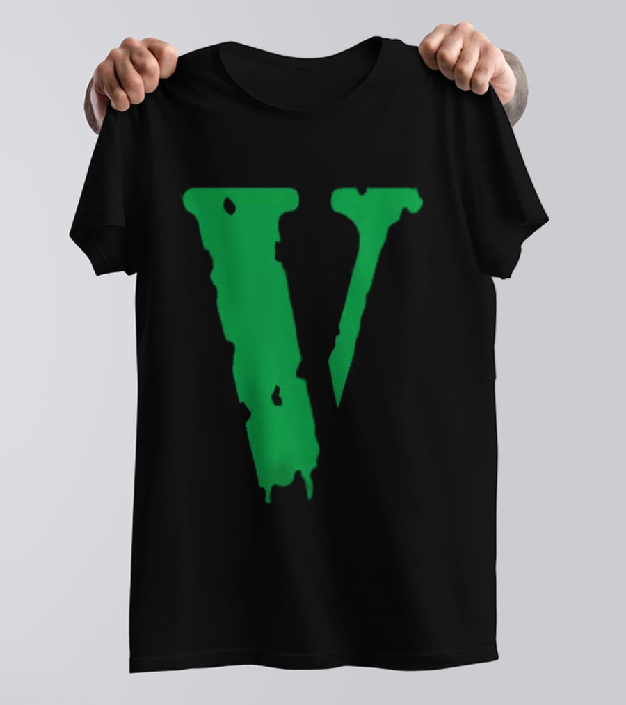 Vlone Friends Dripping Green V T-Shirt