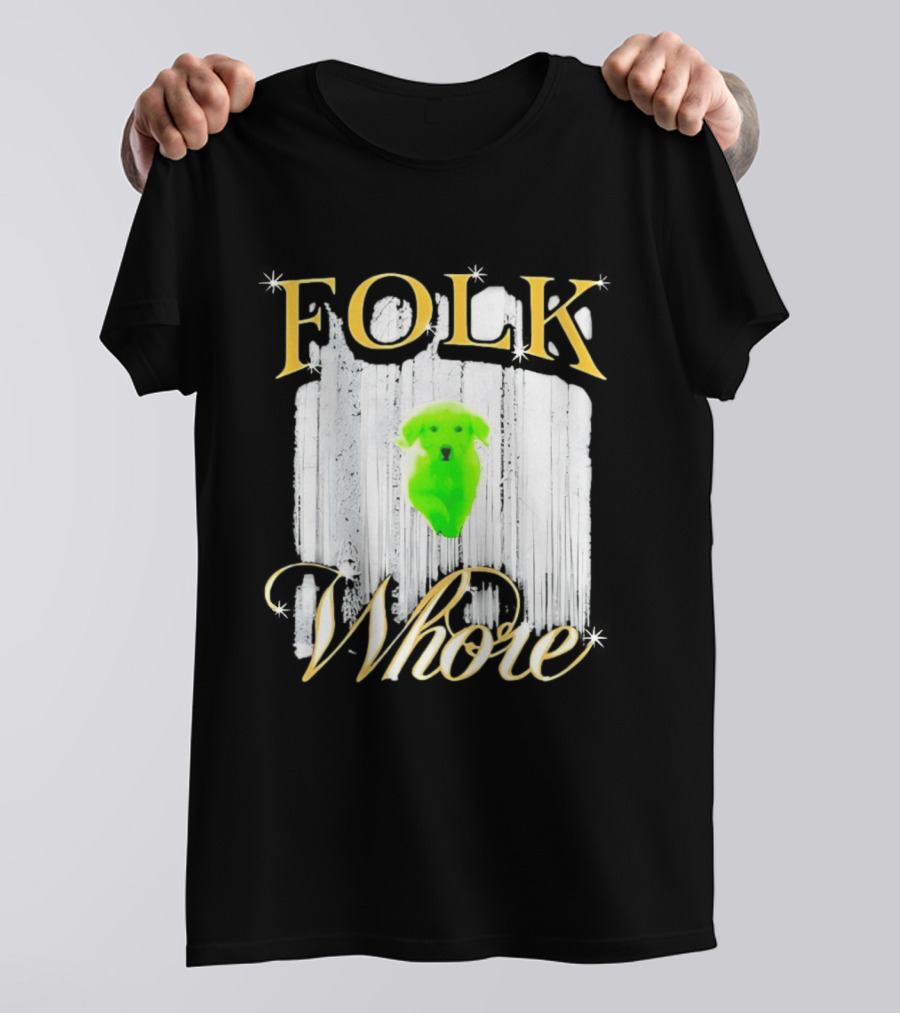 Green Dog Folk Whore T-Shirt