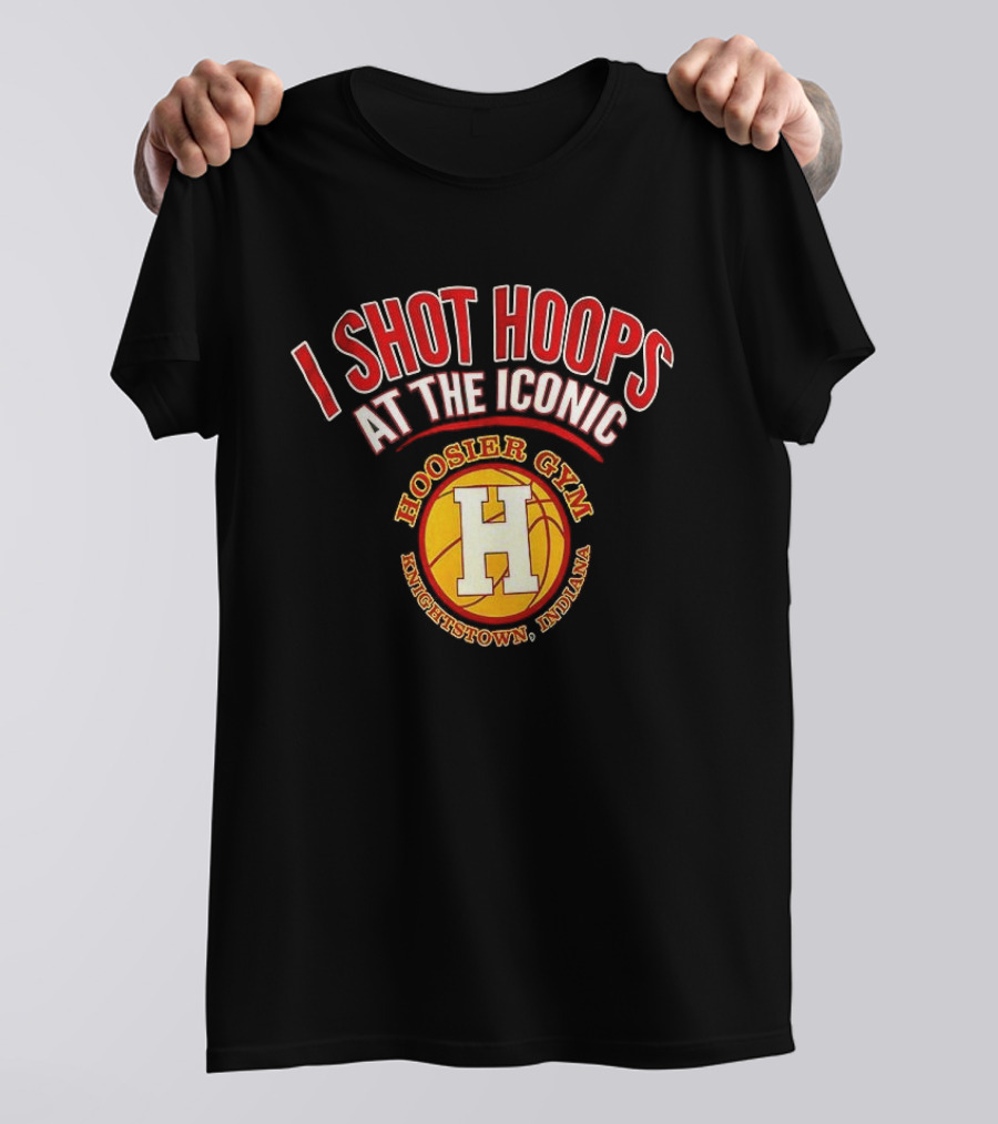 I Shot Hoops At The Iconic Hoosier Gym Knightstown Indiana T-Shirt