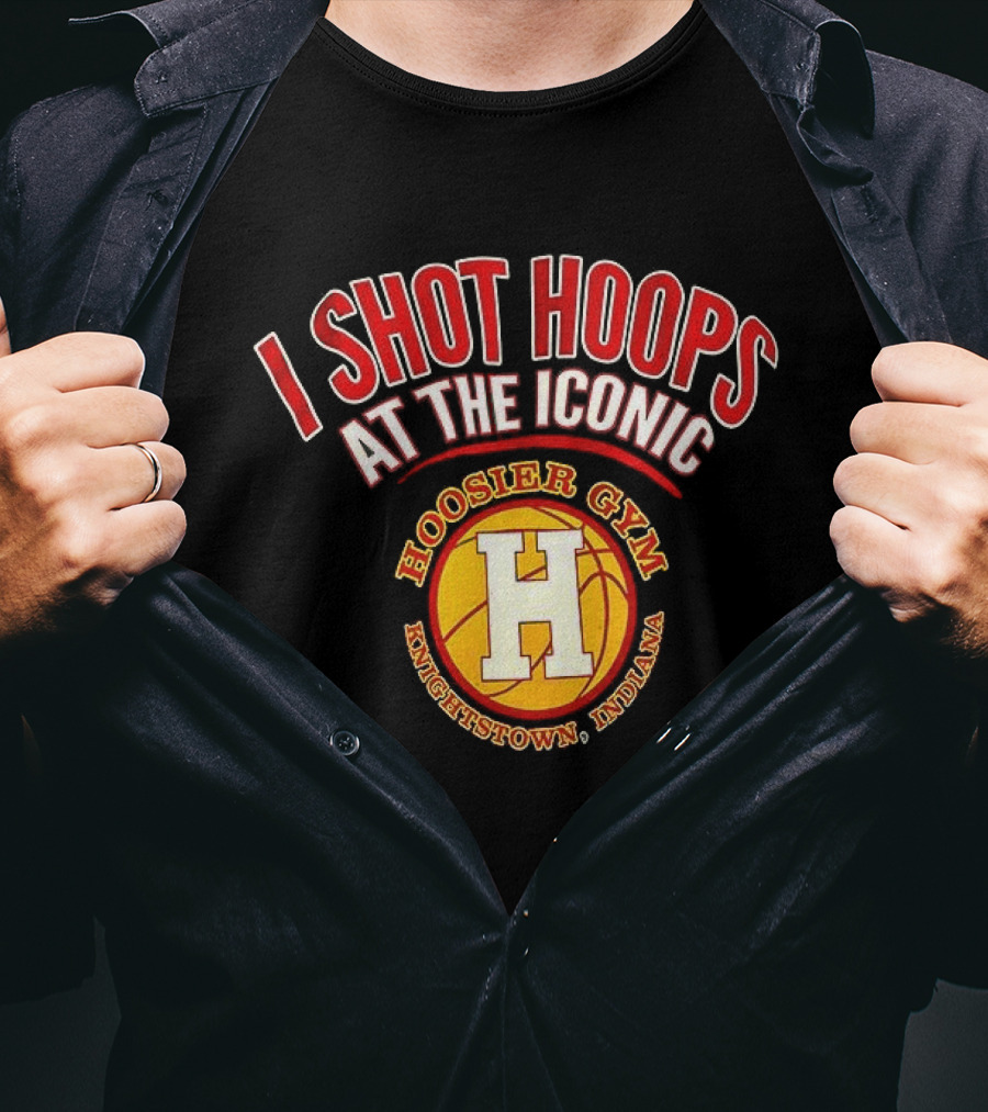 I Shot Hoops At The Iconic Hoosier Gym Knightstown Indiana T-Shirt