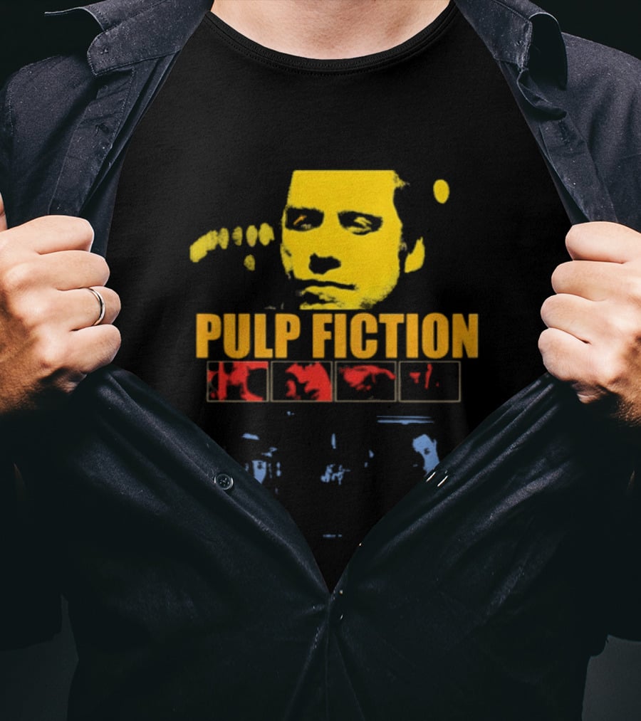 Pulp Fiction John Travolta Iconic Character Retro Movie T-Shirt