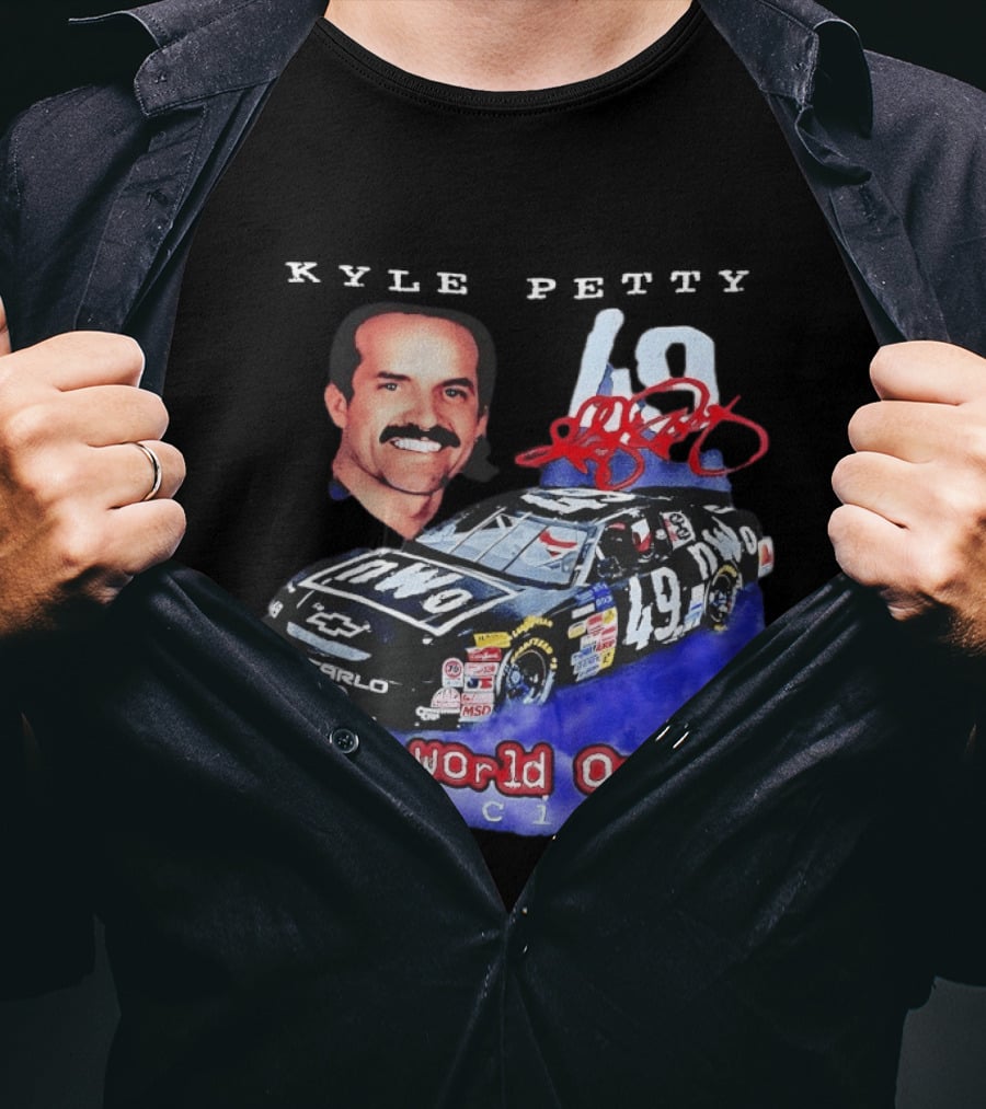 Kyle Petty New World Order NWO Racing Monte Carlo 49 NASCAR T-Shirt
