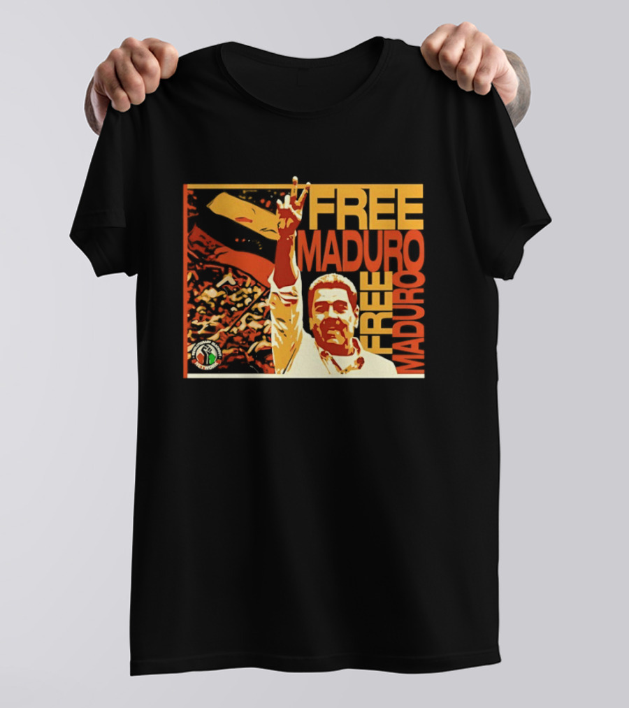 FREE MADURO Nicolas Maduro Peace Sign Protest T-Shirt