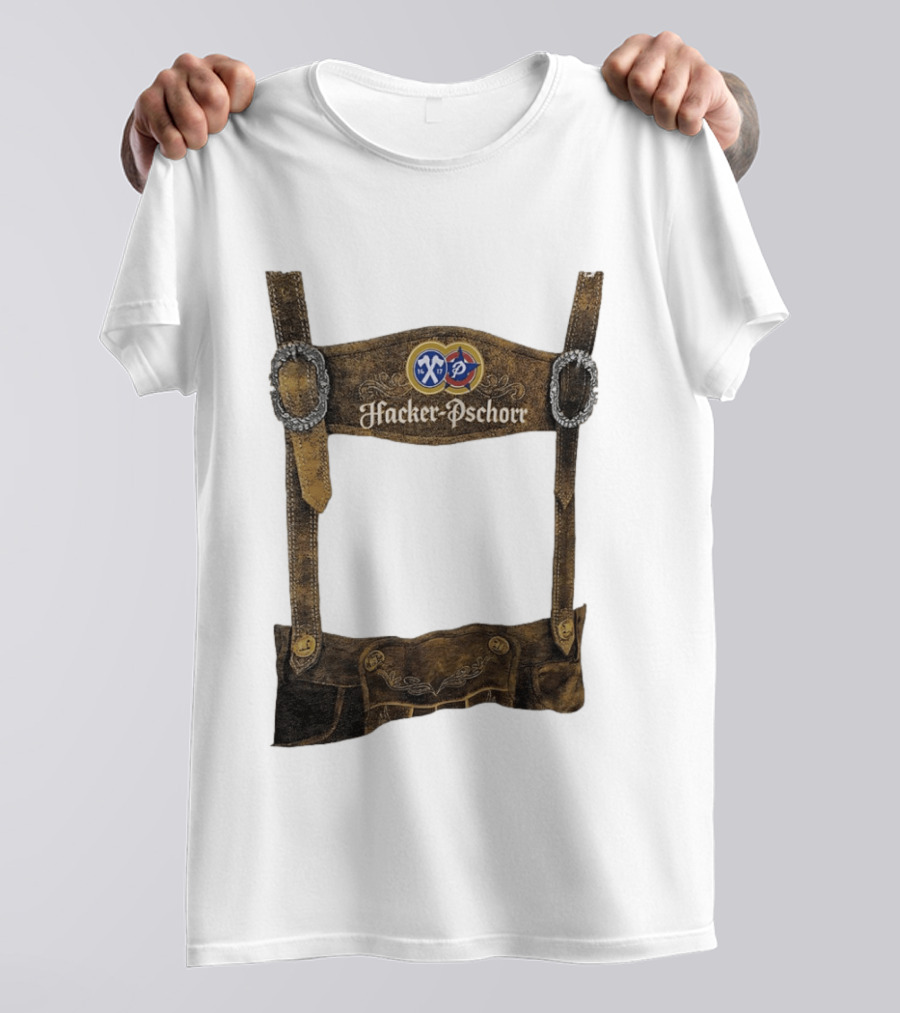 Hacker Pschorr Lederhosen Oktoberfest Beer Festival Bavarian Costume T-Shirt