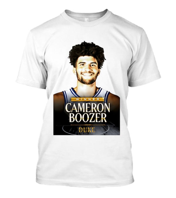 Winner Cameron Boozer Duke Basketball 2026 Naismith Men's College Player Of The Year T-Shirt