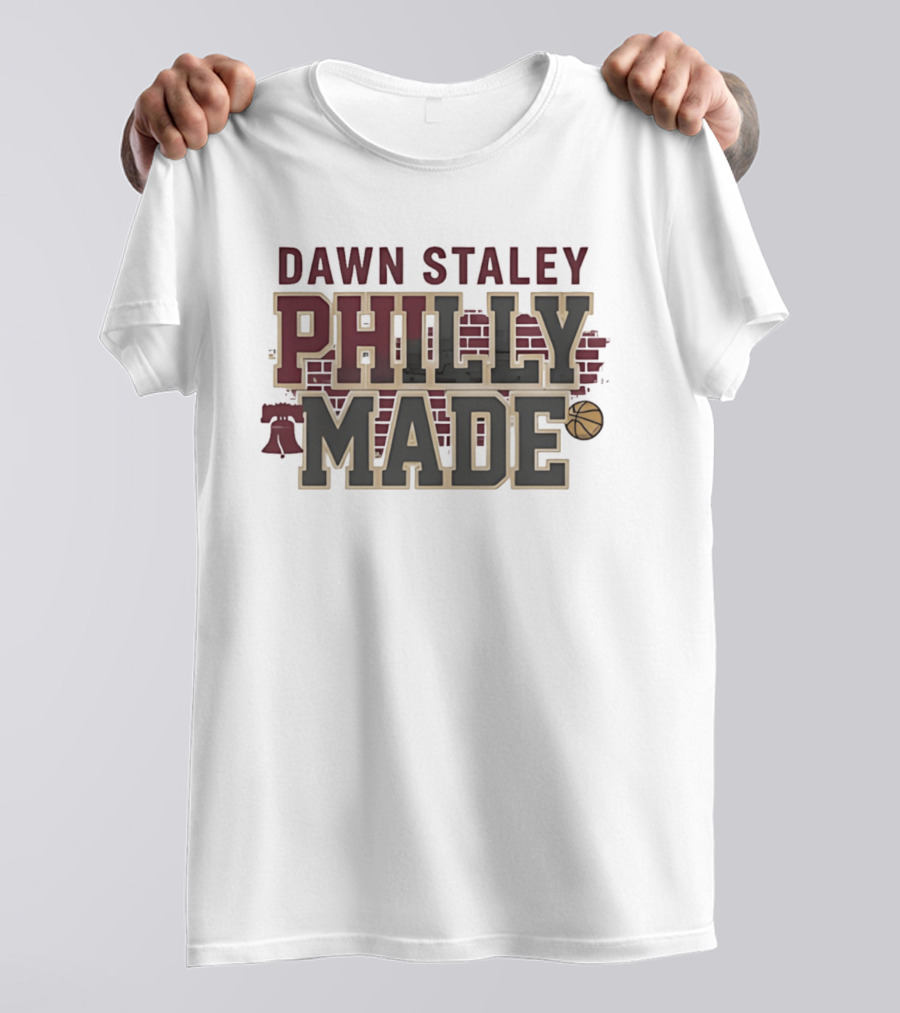 Dawn Staley Philly Made Basketball Brick Wall T-Shirt