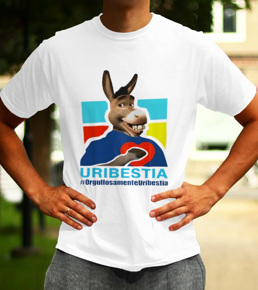 Donkey From Shrek Uribestia OrgullosamenteUribestia Hashtag T-Shirt