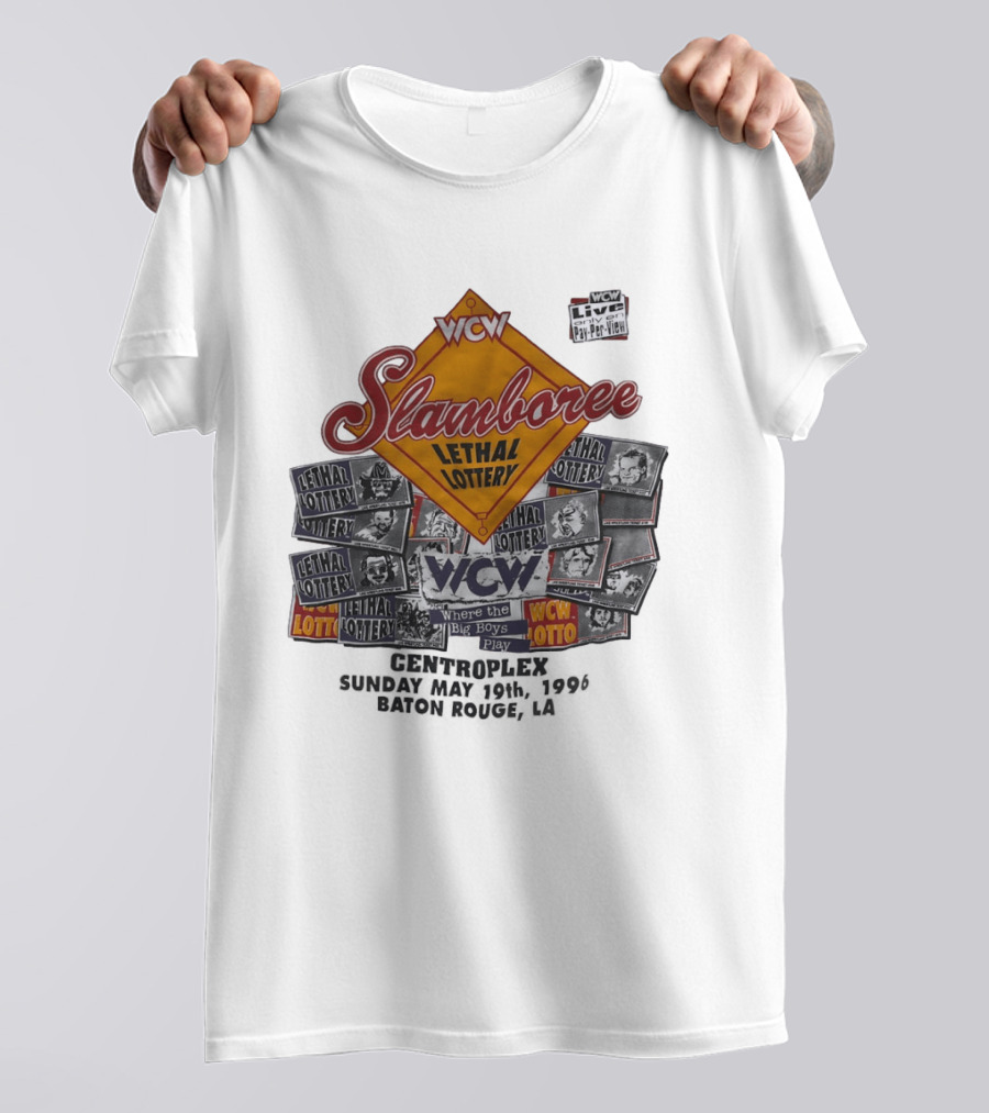 WCW Slamboree 1996 Lethal Lottery Where The Big Boys Play T-Shirt