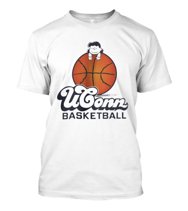 Peanuts X UConn Huskies Lucy Basketball UConn Basketball T-Shirt