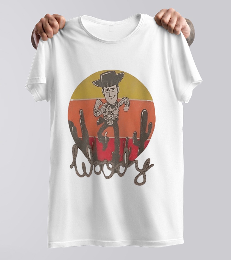 Woody Desert Cactus Scene Toy Story T-Shirt
