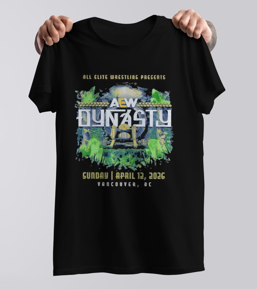 All Elite Wrestling AEW Dynasty 2026 Event April 12 Wembley London T-Shirt