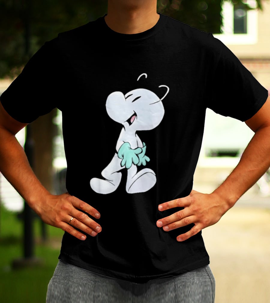 Fone Bone Character In Green Gloves Vintage Comic Style Bone Series T-Shirt
