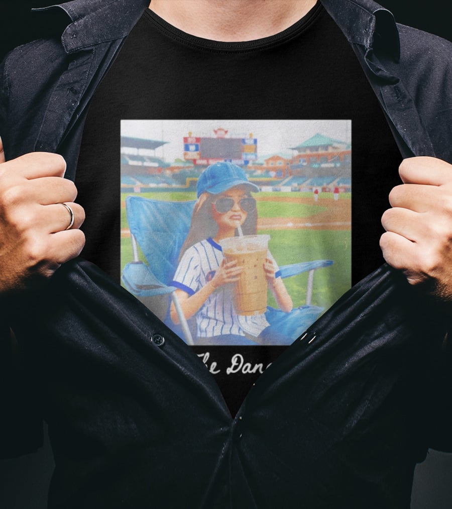Barbie Ballfield Dark Hit The Dang Ball Baseball Stadium Scene With Player And Large Drink T-Shirt