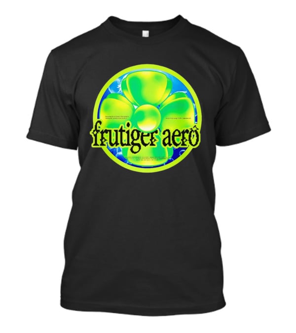 Frutiger Aero Psychedelic Neon Flower T-Shirt