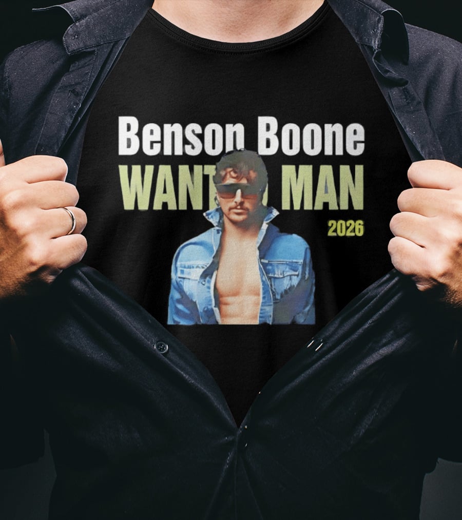 Benson Boone Wanted Man 2026 Tour T-Shirt