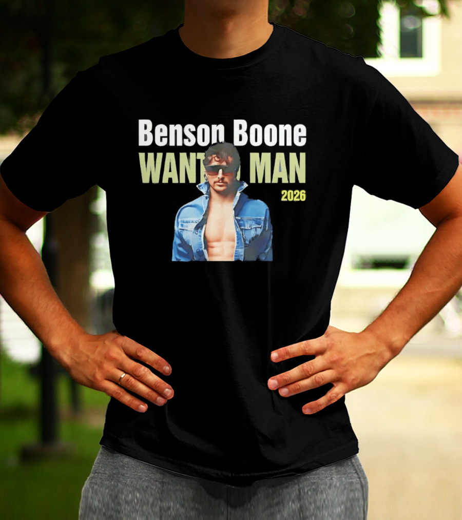 Benson Boone Wanted Man 2026 Tour T-Shirt