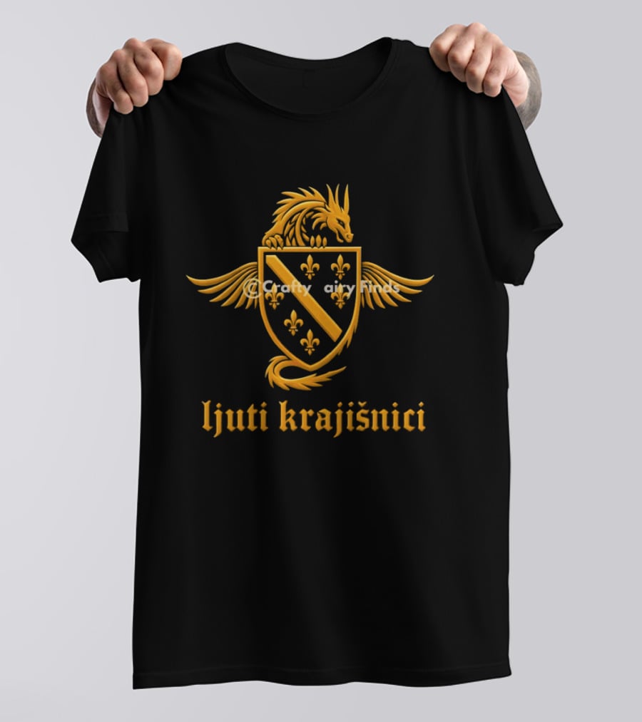 Ljuti Krajisnici Bosnia Dragon World Cup 2026 Soccer Iconic Crest T-Shirt