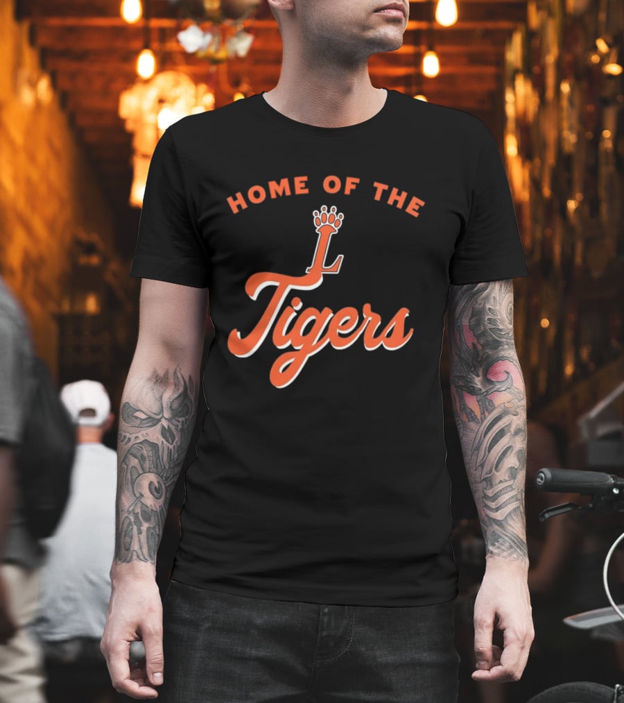Loveland High School Home Of The Tigers Orange Crowned T-Shirt