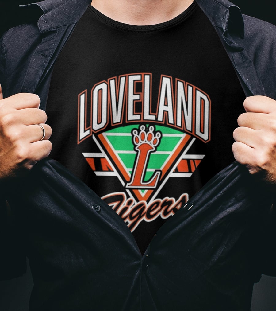 Loveland Tigers Football Gridiron Team T-Shirt