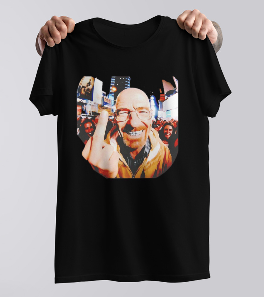 Breaking Bad Walter White Iconic Gesture In Urban Setting T-Shirt