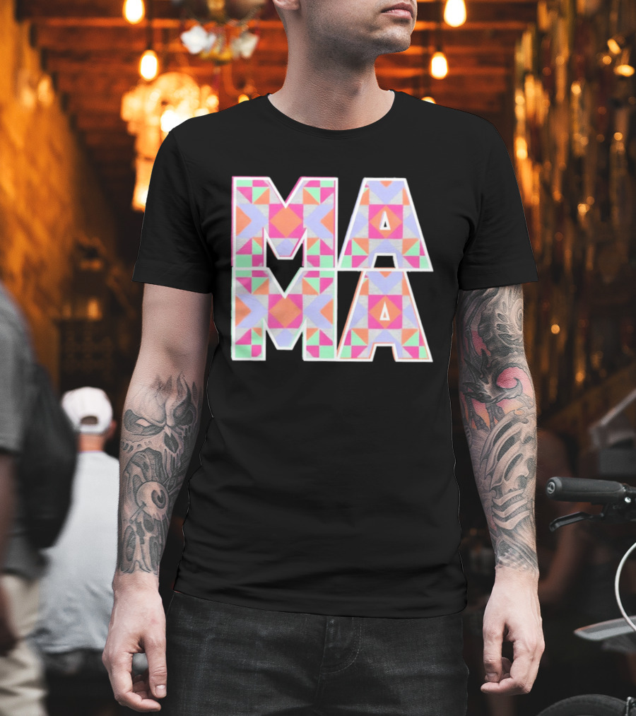 Mama Quilt Geometric T-Shirt