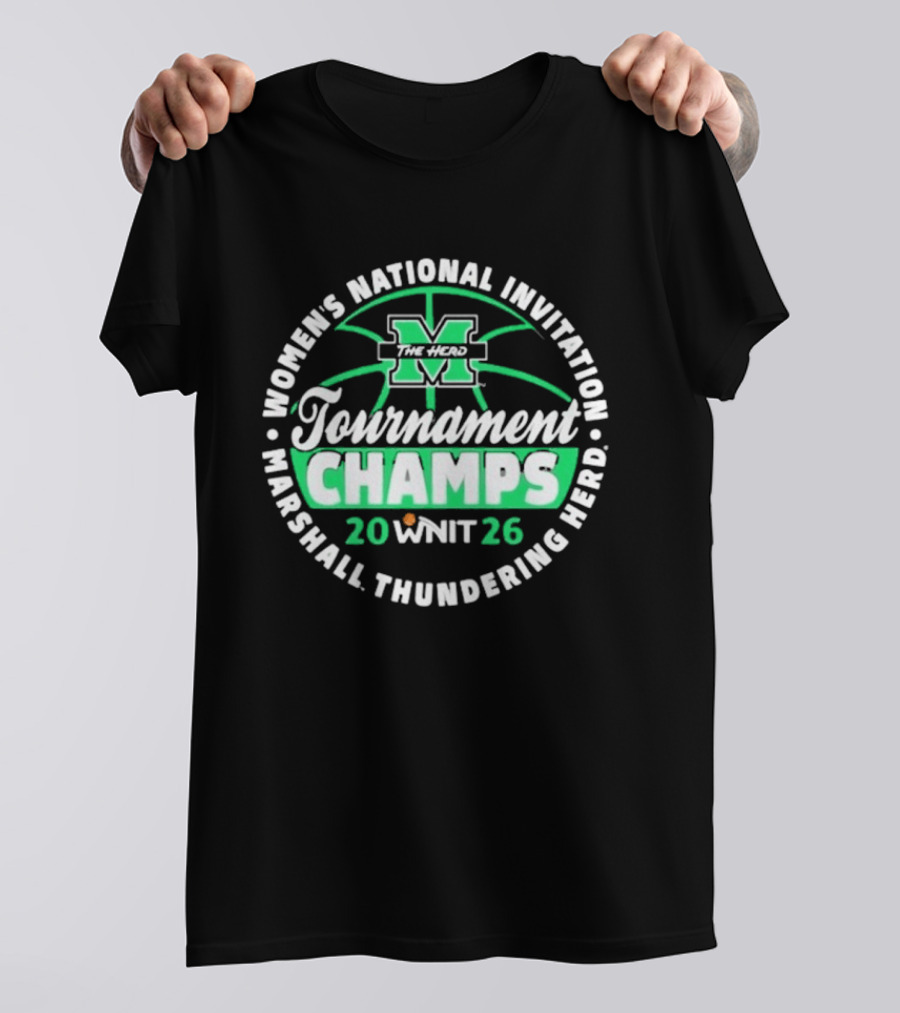 Marshall Thundering Herd Women's National Invitation Tournament Champs 2026 WNIT T-Shirt