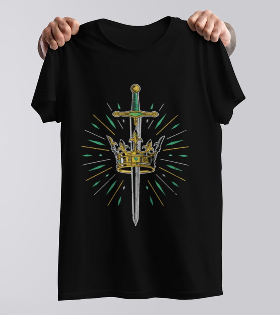 Callum Newman Sword Crown Emblem Prince T-Shirt
