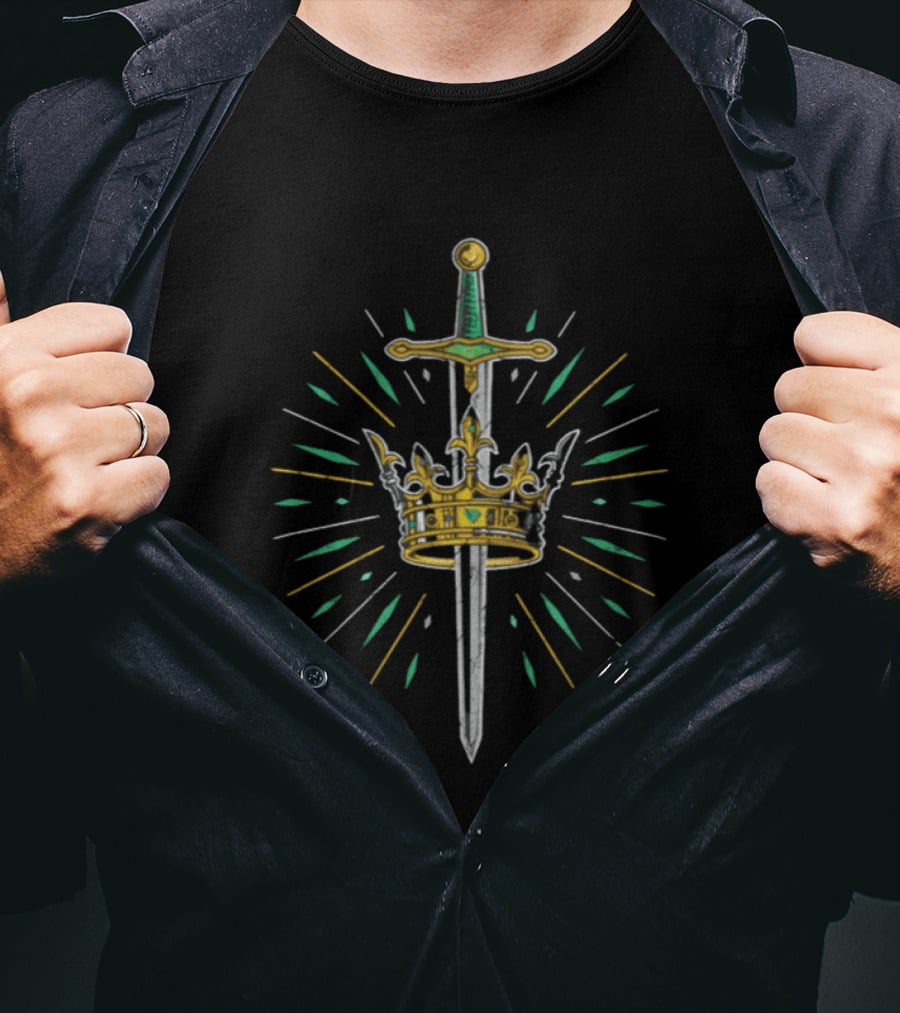 Callum Newman Sword Crown Emblem Prince T-Shirt