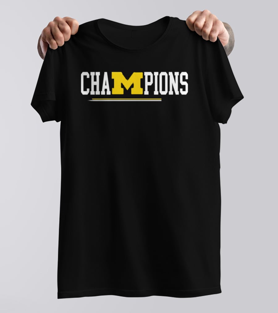 Michigan Wolverines Champions Domination Scores T-Shirt