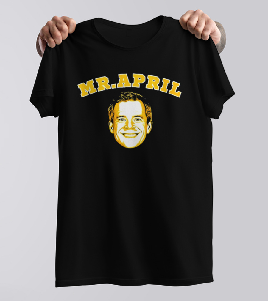 Michigan Wolverines Mr. April Big Head T-Shirt
