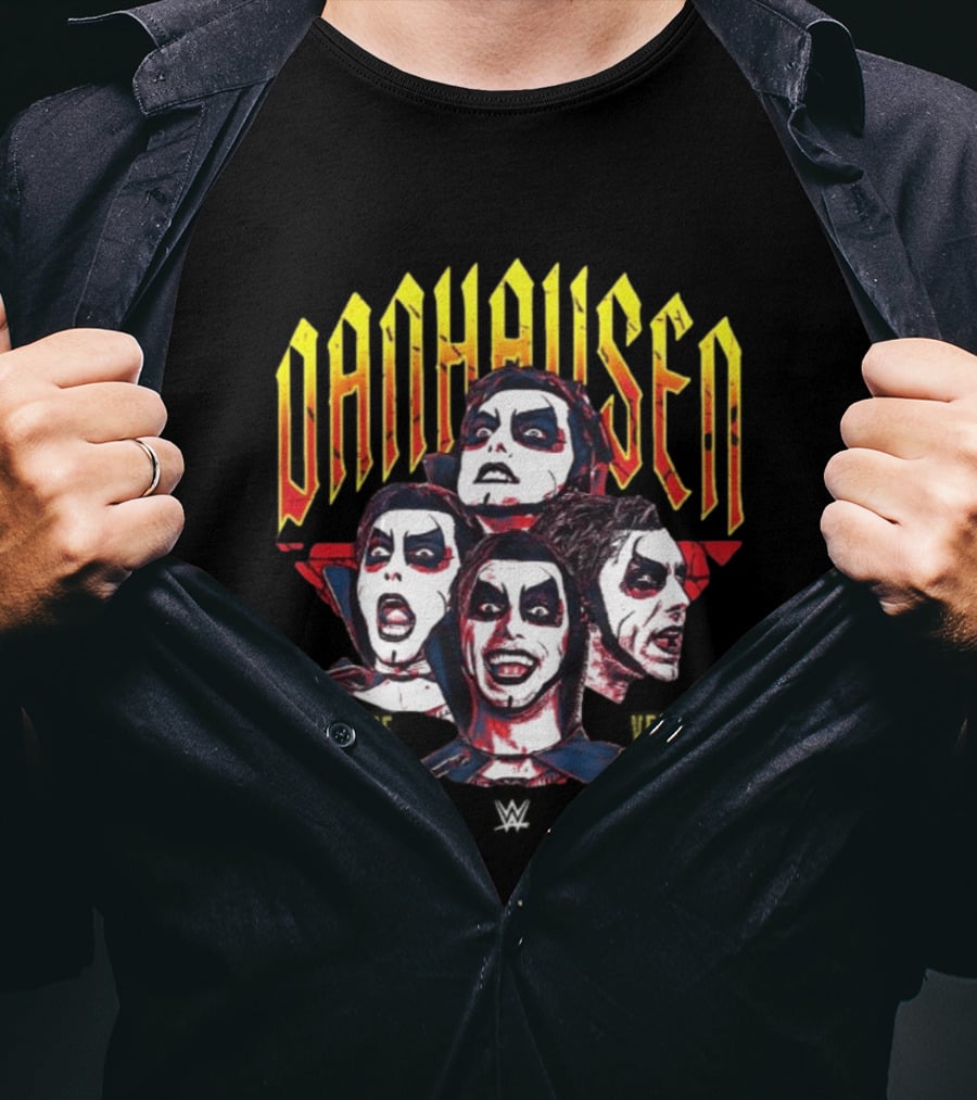 Danhausen Very Nice Very Evil Expressions WWE Face T-Shirt
