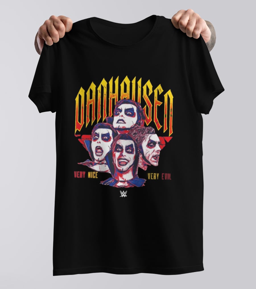Danhausen WWE Very Nice Very Evil Expressions Faces T-Shirt