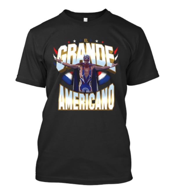 El Grande Americano WWE Stars And Stripes Wrestling Pose T-Shirt