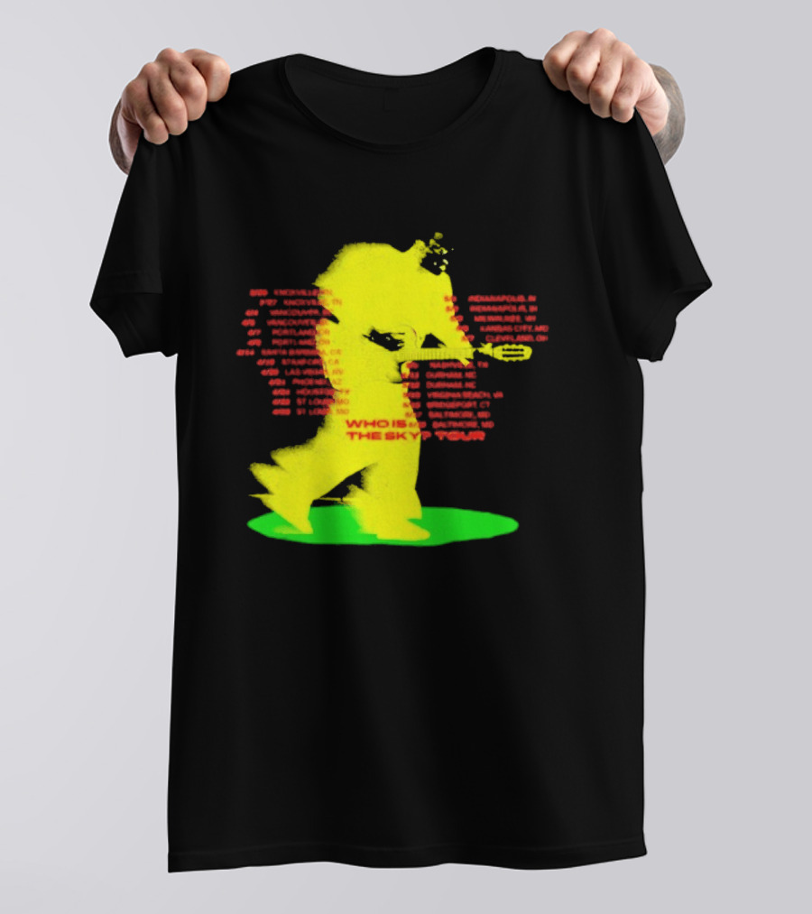 Who Is The Sky Tour With Astronaut Silhouette And Tour Dates T-Shirt