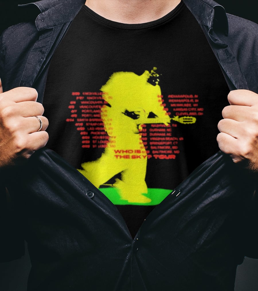 Who Is The Sky Tour With Astronaut Silhouette And Tour Dates T-Shirt