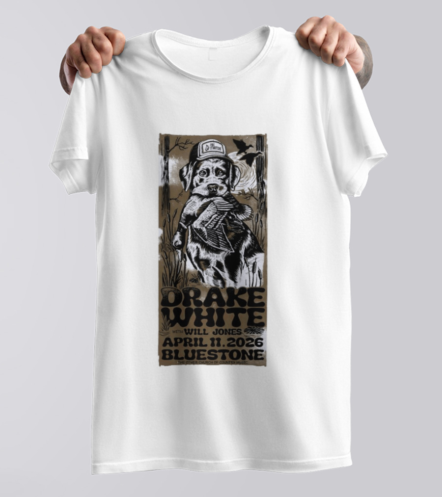 Drake White April 11 2026 Bluestone Columbus OH With Will Jones The Other Church Of Country Music T-Shirt