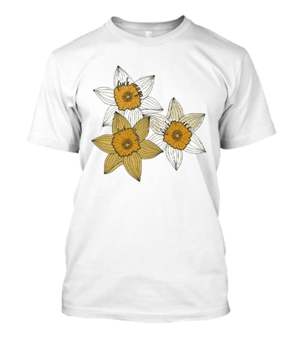 Fuck MAGA Trump ICE Yellow Daffodil Trio T-Shirt
