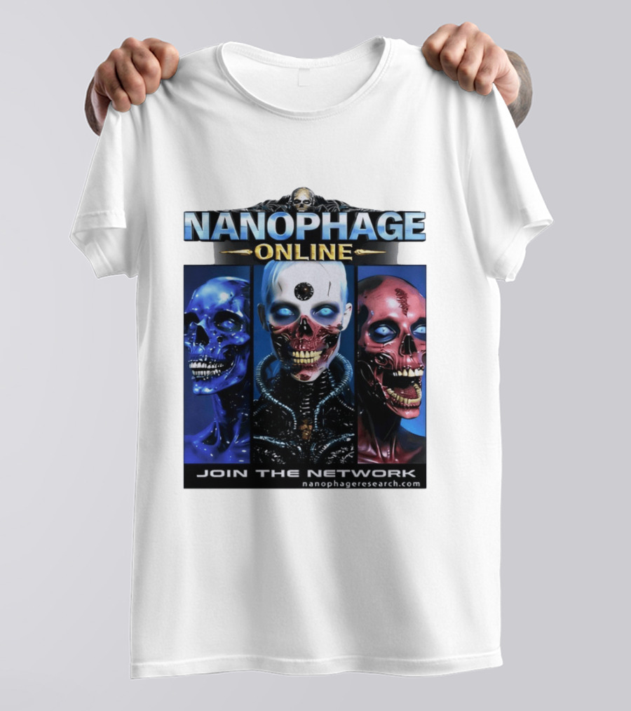 Nanophage Online Join The Network Nanophageresearch.com T-Shirt