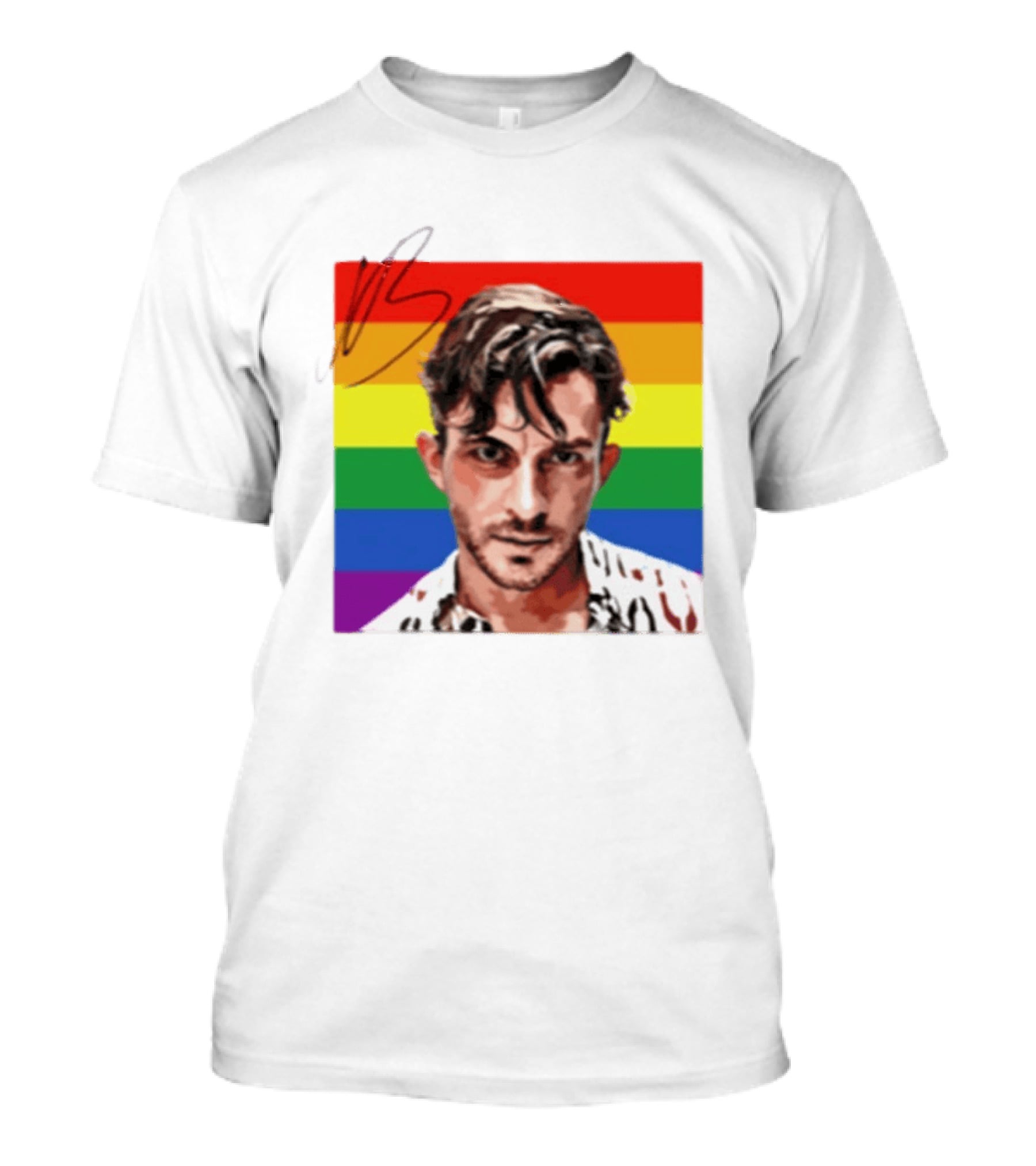 Jonathan Bailey LGBTQ+ Rainbow T-Shirt