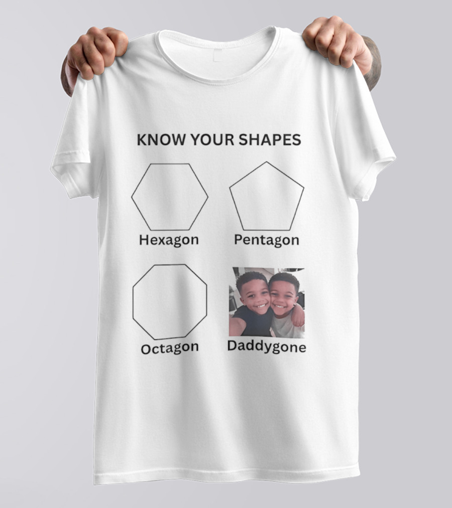 Know Your Shapes Hexagon Pentagon Octagon Daddygone T-Shirt