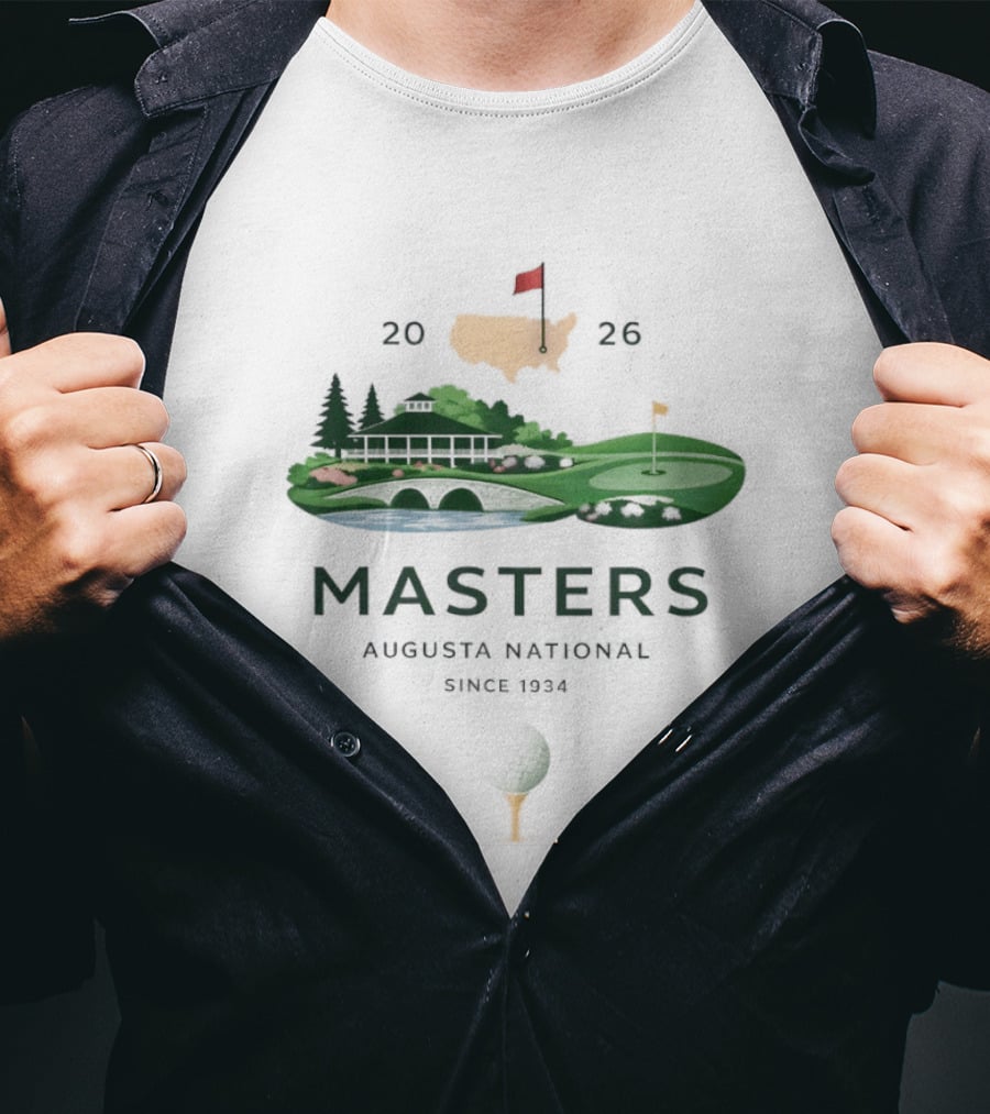 Masters 2026 Augusta National Golf Scenic Souvenir T-Shirt