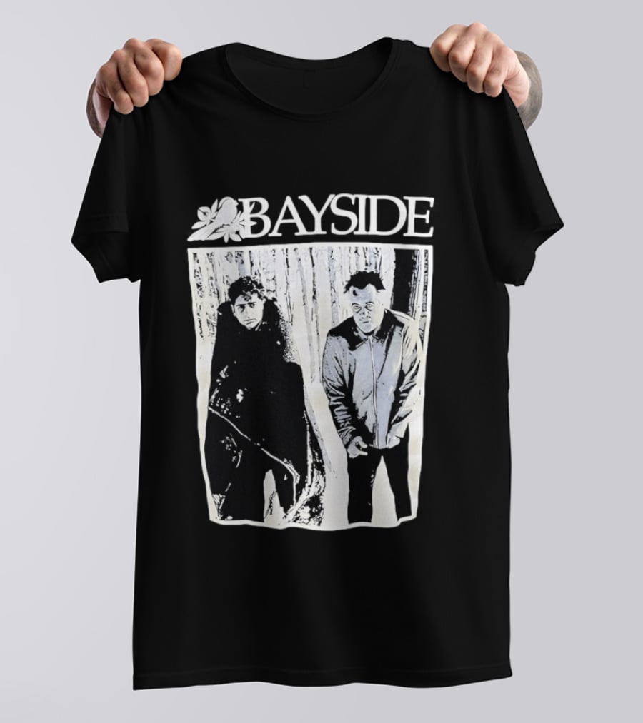 Bayside Band 25th Anniversary Black And White Image T-Shirt