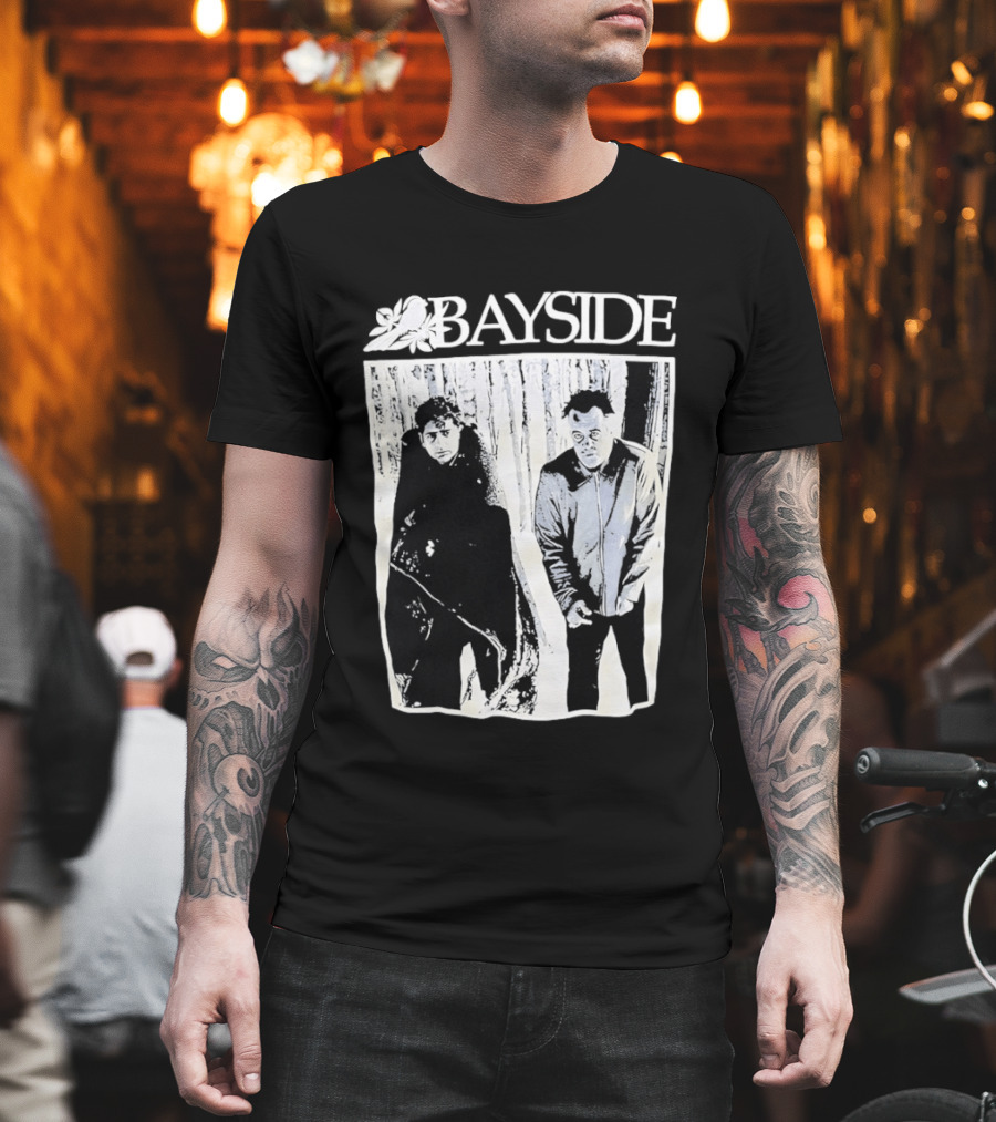 Bayside Band 25th Anniversary Black And White Image T-Shirt