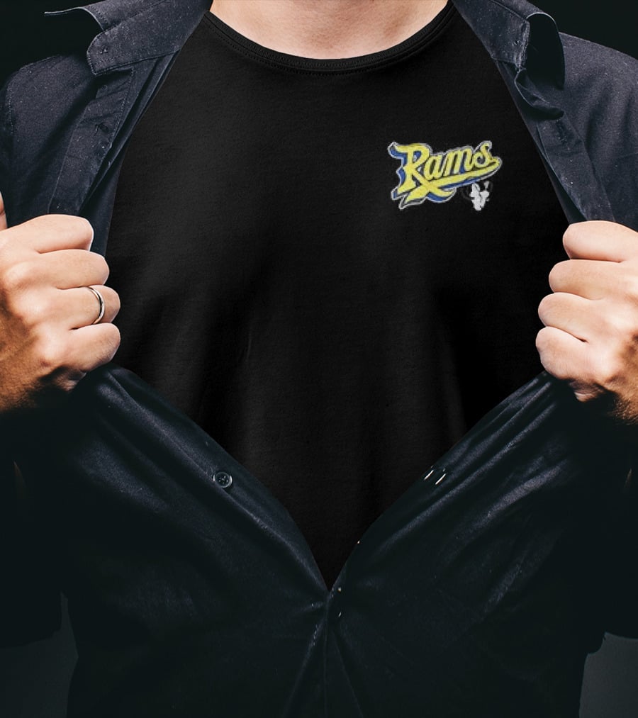 Born X Raised Los Angeles Rams Pro Script Rams T-Shirt