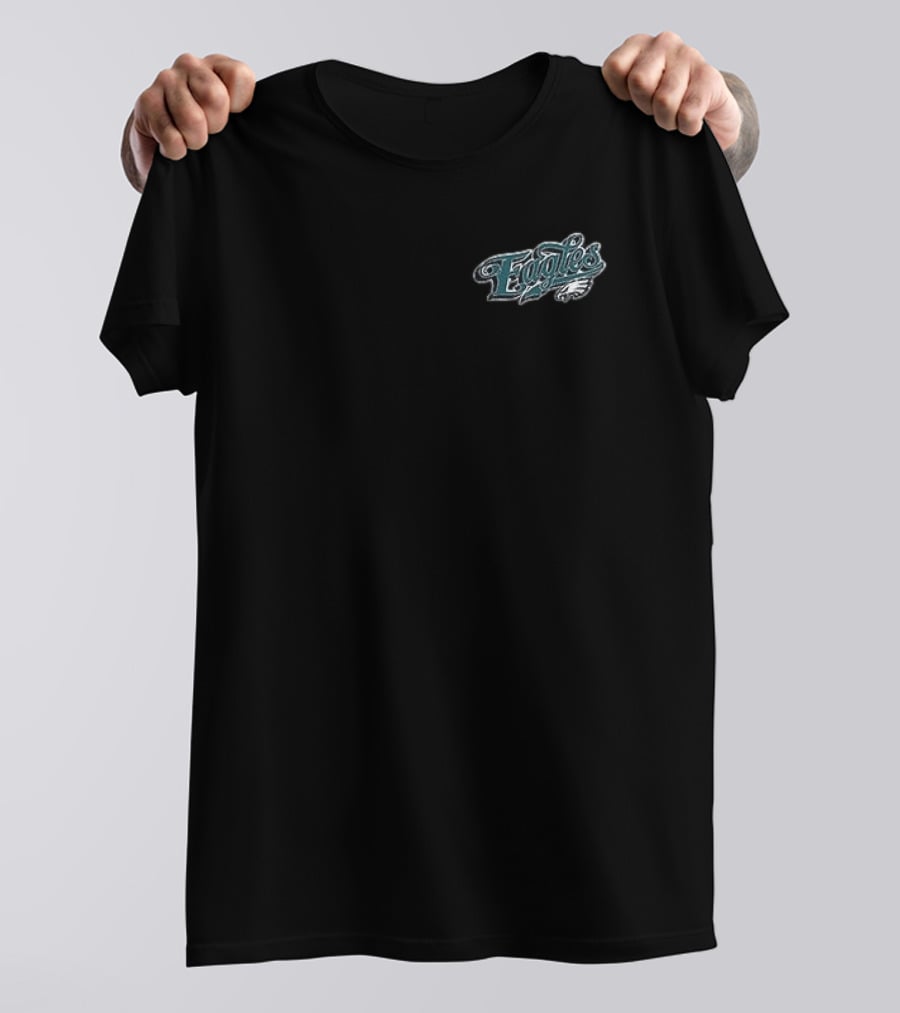 Born X Raised Philadelphia Eagles Go Birds Pro Script T-Shirt